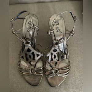 Carlos by Carlos Santana metallic heels. Size 6-1/2.